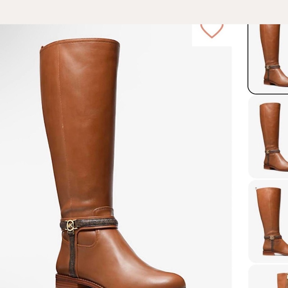 👢 Michael Kors Mindy Flat Boot Women’s 8WS | Lugg Multi (Leather + Signature MK) - Picture 5 of 8